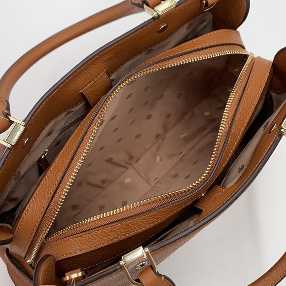 Kate Spade Leila Medium Triple Compartment Satchel Warm Ginger - Picture 6 of 16